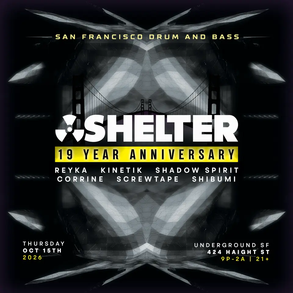 Artwork for ShelterSF DNB - 19-Year Anniversary