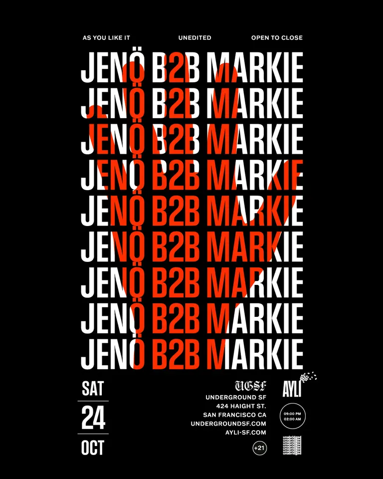 Artwork for As You Like It Unedited: Jenö b2b Markie All Night Long