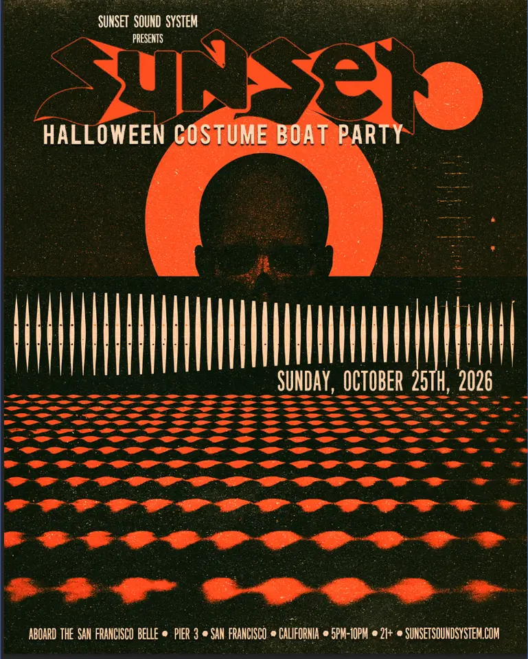 Artwork for Sunset Sound System Halloween Costume Boat + After-Party 2026