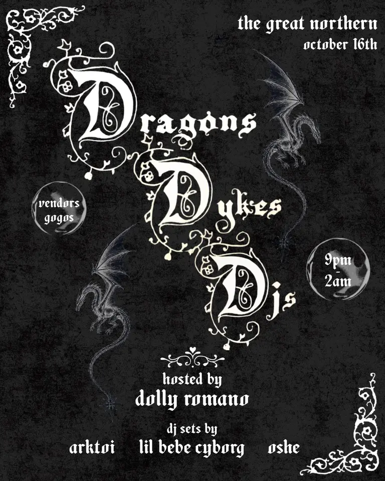 Artwork for Dragons, Dykes & DJs