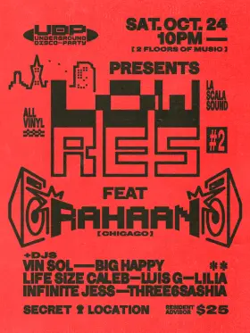 Artwork for Low Res: Underground Disco with Rahaan