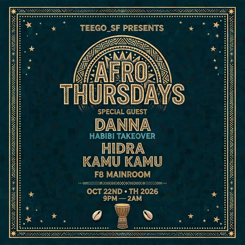 Artwork for Teego presents Afro Thursdays featuring Danna